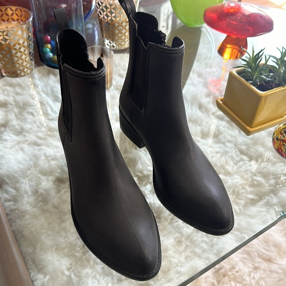 Jeffrey Campbell Stormie Rain Boots Havana Matt Black - Picture 2 of 7
